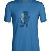 Icebreaker M's Tech Lite II SS Tee- Waschbar Wandering Azul Shirts