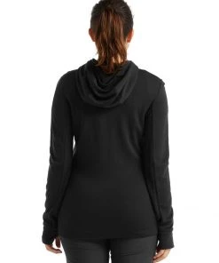 Smartwool W's Quantum III LS Zip Hood- Black 6 Smartwool W's Quantum III LS Zip Hood- Black