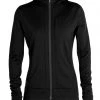 Smartwool W's Quantum III LS Zip Hood- Black
