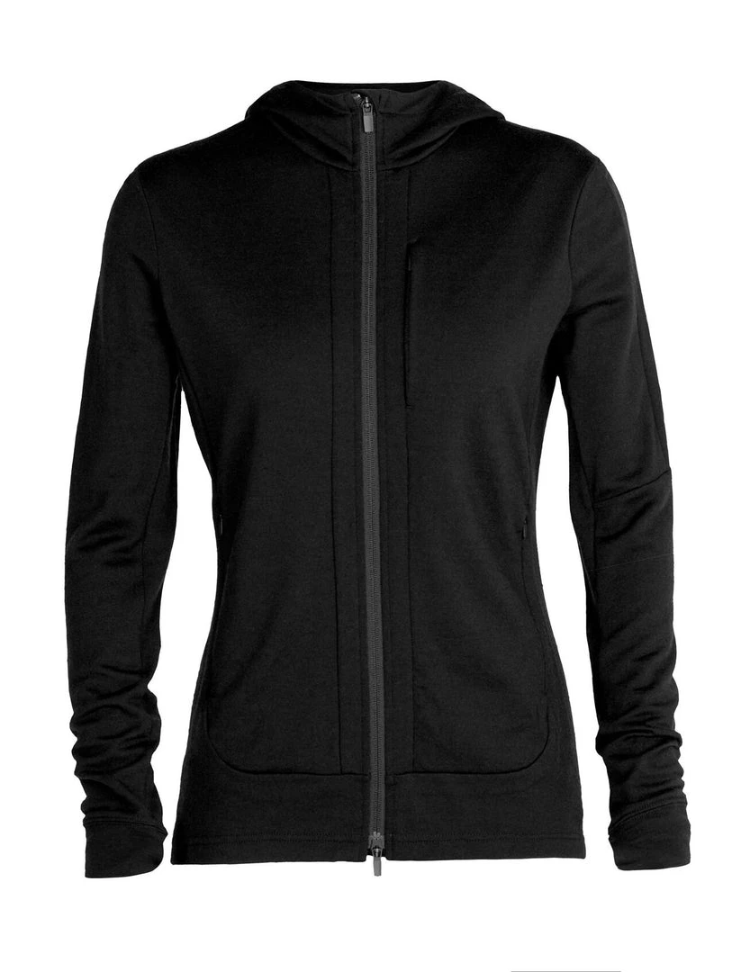 Smartwool W's Quantum III LS Zip Hood- Black 1 Smartwool W's Quantum III LS Zip Hood- Black