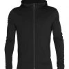 Vamosoutdoors M's Quantum III Long Sleeve Zip Hoodie- Black