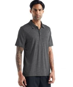 Vamosoutdoors Shirts M's Tech Lite II Short Sleeve Polo- Gritstone Heather