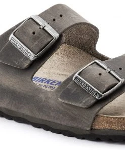 Birkenstock Arizona Oiled Soft Footbed Leather Iron
