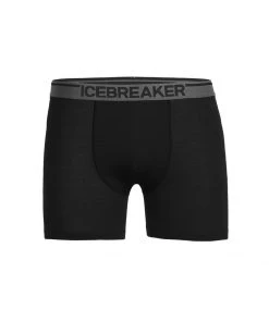 Icebreaker M's Anatomic Boxers- Black