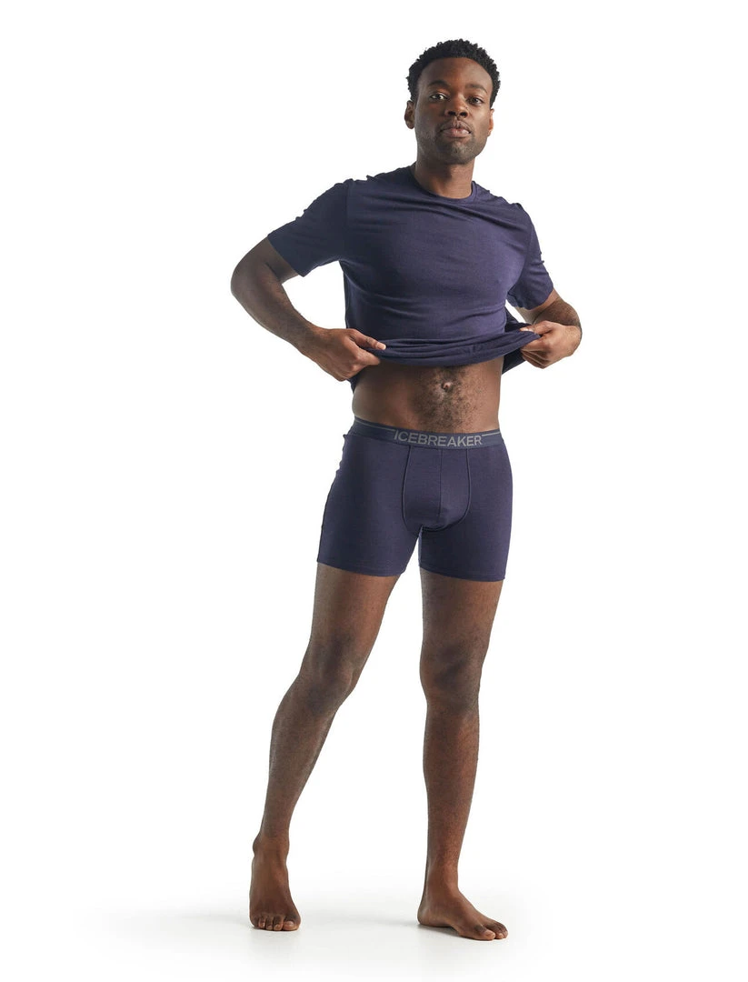 Icebreaker M's Anatomic Boxers- Navy 3 Icebreaker M's Anatomic Boxers- Navy