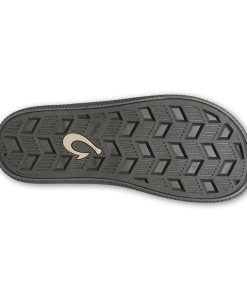 Olukai M's Ulele Sandals - Dark Shadow / Black