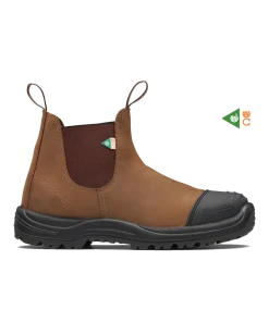 Blundstone Work & Safety 169 - Crazy Horse Brown Rubber Toe