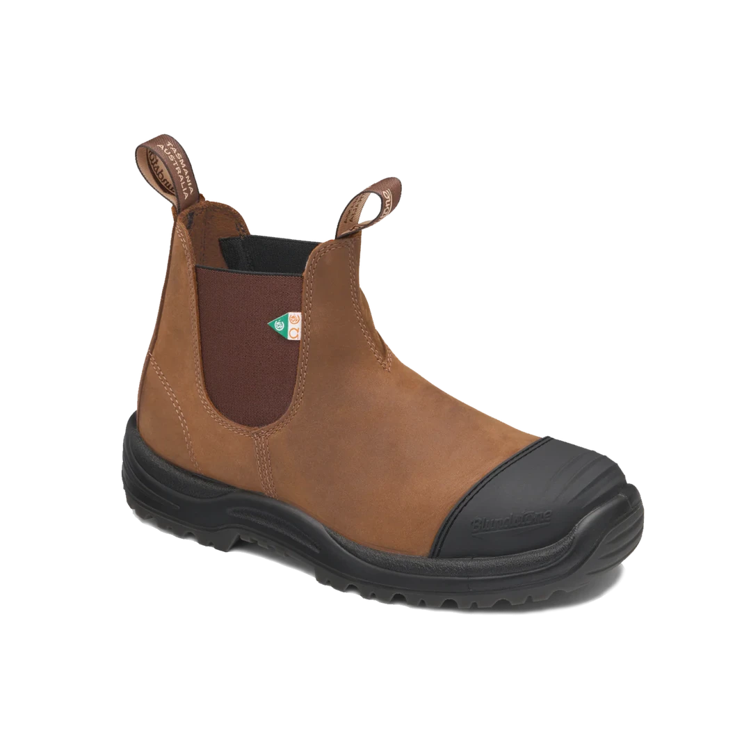 Blundstone Work & Safety 169 - Crazy Horse Brown Rubber Toe