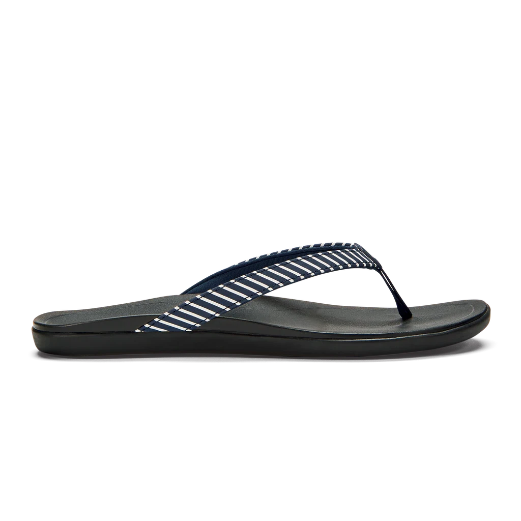 Olukai W's Ho'opio Sandals - Trench Blue / Stripe 1 Olukai W's Ho'opio Sandals - Trench Blue / Stripe