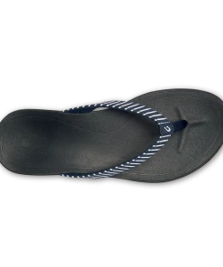 Olukai W's Ho'opio Sandals - Trench Blue / Stripe