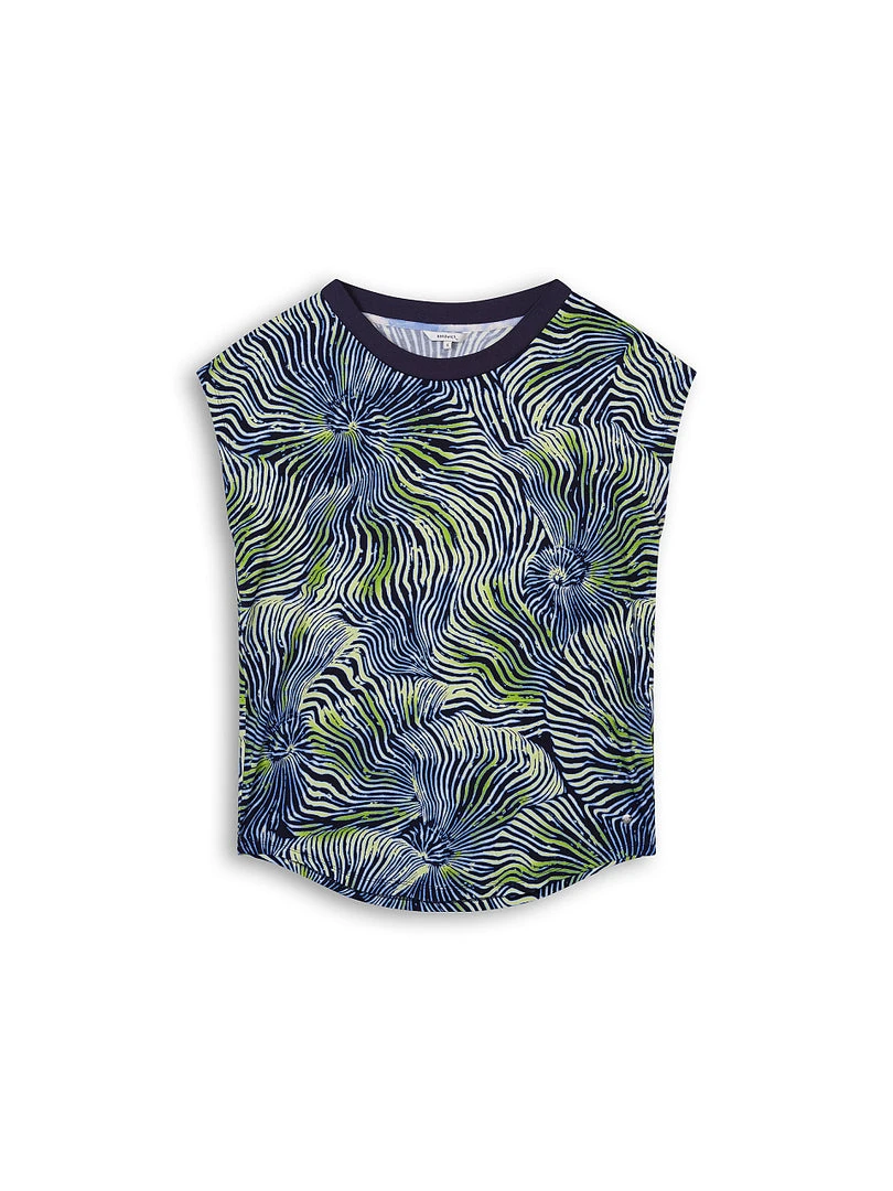 Vamosoutdoors Print Top - 21101988 - Blue WOMENS 1 Vamosoutdoors Print Top - 21101988 - Blue WOMENS
