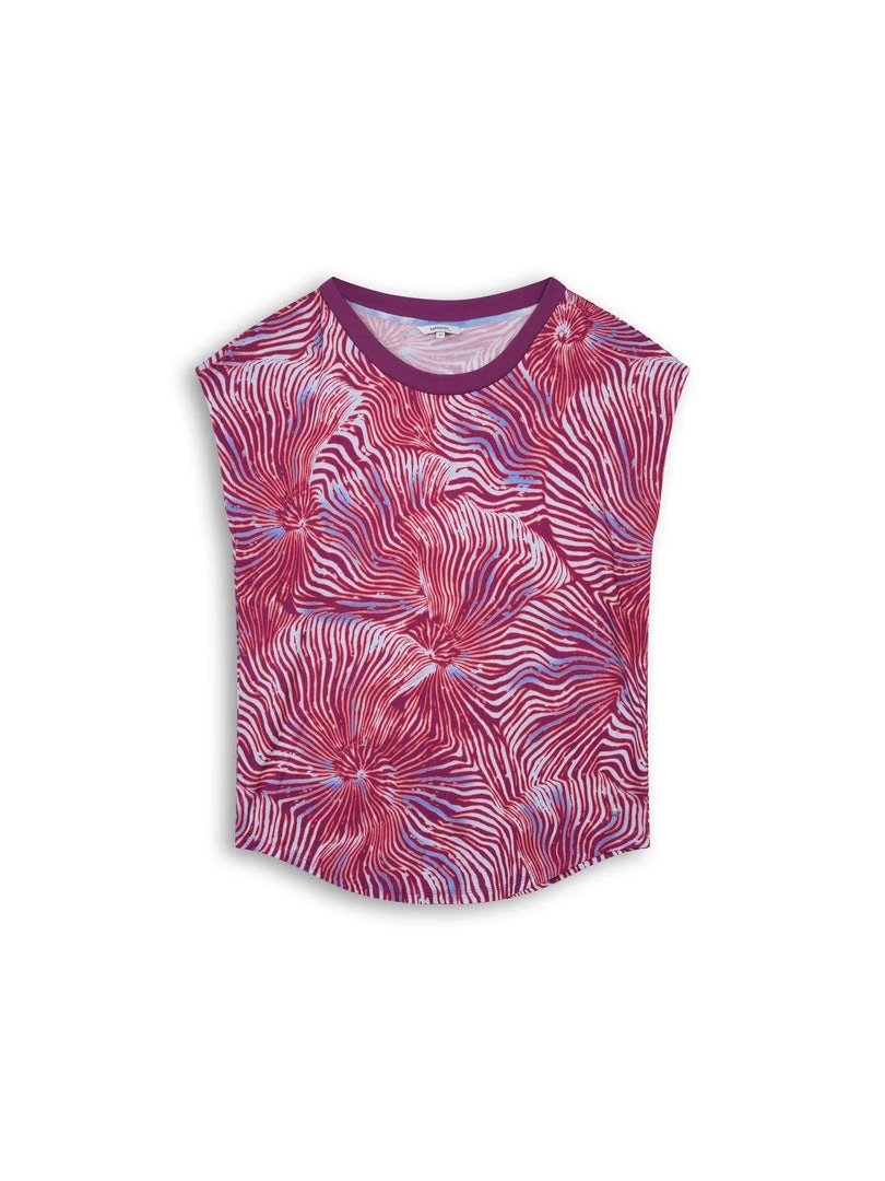 Vamosoutdoors Print Top - 21101988 - Fuschia WOMENS 1 Vamosoutdoors Print Top - 21101988 - Fuschia WOMENS