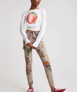 Desigual WOMENS Tropical Ankle Trousers