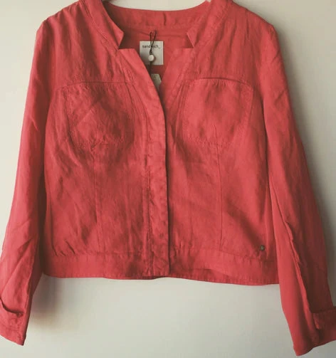 Vamosoutdoors Linen Jacket - Orange 1 Vamosoutdoors Linen Jacket - Orange