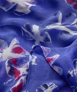 Sandwich WOMENS Flower Print Scarf - Spectrum Blue