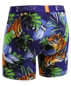 2 UNDR Base Layers Swing Shift Boxer Brief - Tigers