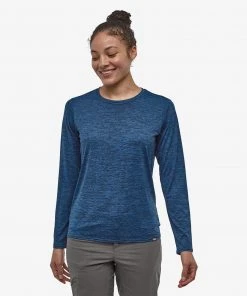 Patagonia W's L/S Capilene Cool Shirt - Viking Blue WOMENS