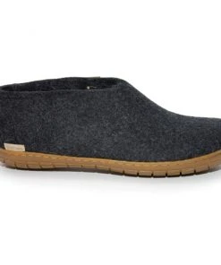 Vamosoutdoors Glerups Glerup Slipper With Rubber Sole - Charcoal