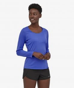 Patagonia W's L/S Capilene Cool Shirt - Float Blue WOMENS