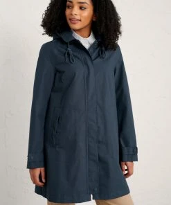Seasalt Cornwall WOMENS Cloudburst Mac - Fathom