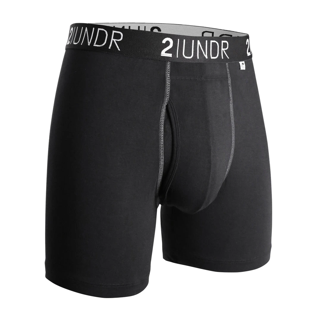2 UNDR Swing Shift Boxer Brief - Black Base Layers 1 2 UNDR Swing Shift Boxer Brief - Black Base Layers