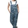 Indyeva WOMENS ARIN Overalls - Botanical Deep Sea Print