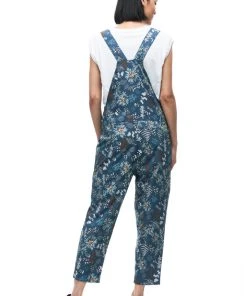 Indyeva WOMENS ARIN Overalls - Botanical Deep Sea Print