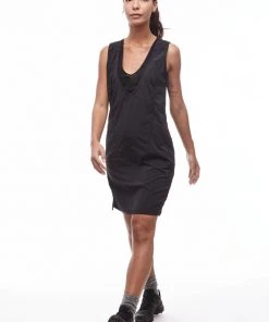 Indyeva W's LIIKE III - Woven Stretch Dress - Black WOMENS