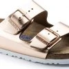 Birkenstock Arizona Leather Metallic Copper - Soft Footbed Footwear