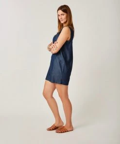 Vamosoutdoors W's Giselle Romper- Dark Chambray WOMENS