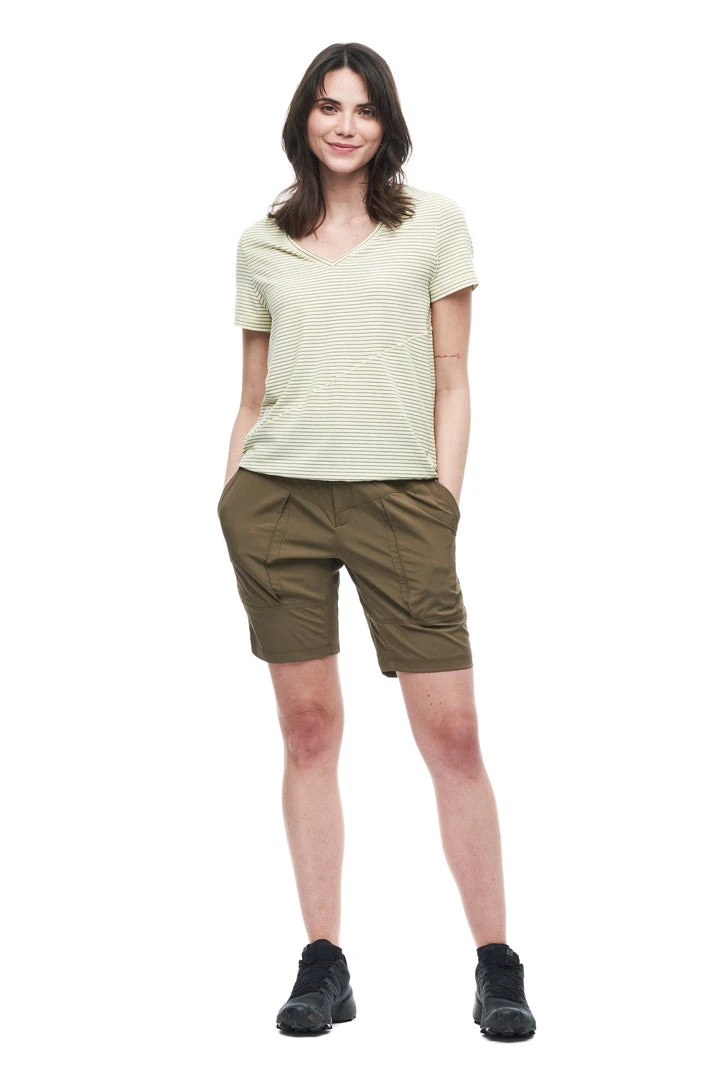 Indyeva WOMENS KURAK Shirt - Dark Topaz Stripe 1 Indyeva WOMENS KURAK Shirt - Dark Topaz Stripe