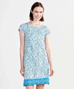 Hatley WOMENS W's Nellie Dress - Blue Shoreline Ripples