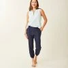 Vamosoutdoors W's Avery Beach Pant- Navy Lau Stripe WOMENS