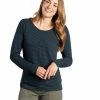 Vamosoutdoors WOMENS W's Piru LS Henley - True Navy Stripe