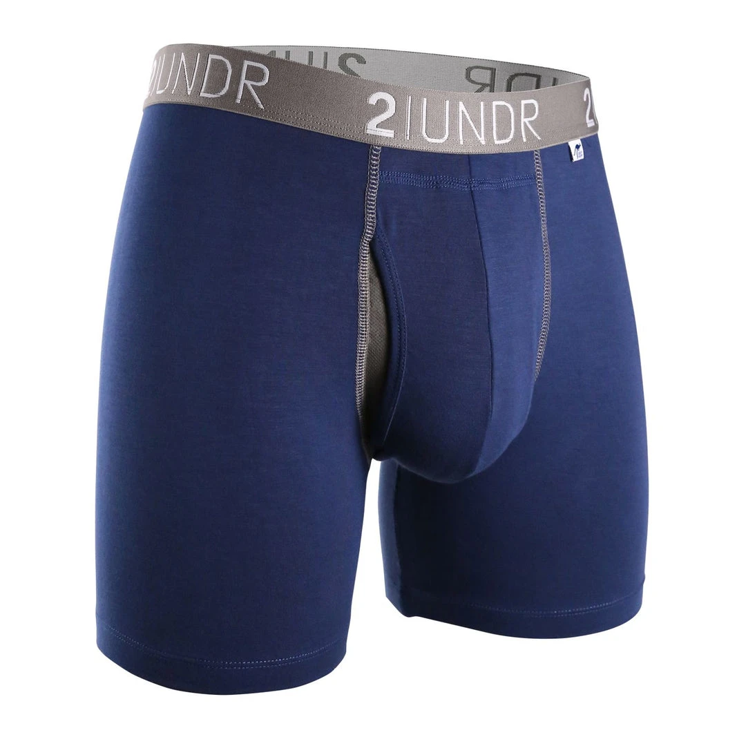 2 UNDR Swing Shift Boxer Brief - Blue 1 2 UNDR Swing Shift Boxer Brief - Blue