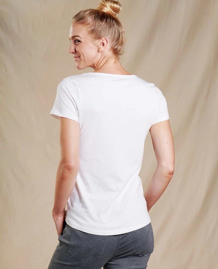 Toad&Co WOMENS W's Marley II Short Sleeve Tee- White 2 Toad&Co WOMENS W's Marley II Short Sleeve Tee- White