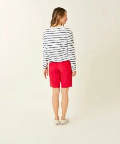 Vamosoutdoors W's Lorena Top- Navy Tie Dye Stripe