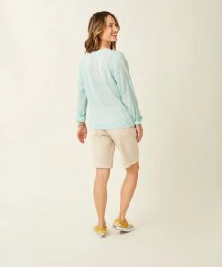Vamosoutdoors WOMENS W's Davis Textured Top- Sea Glass
