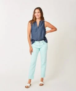 Vamosoutdoors W's Dylan Tencel Tank- Dark Chambray