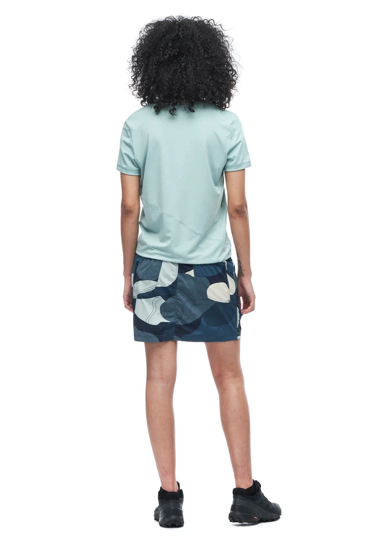 Indyeva ULENDO III Skort - Prussian Topo Print Blue 4 Indyeva ULENDO III Skort - Prussian Topo Print Blue