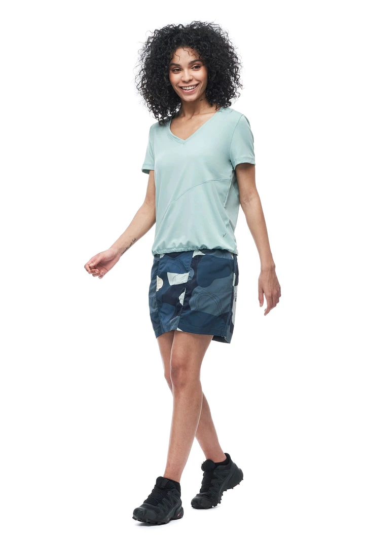 Indyeva ULENDO III Skort - Prussian Topo Print Blue 2 Indyeva ULENDO III Skort - Prussian Topo Print Blue