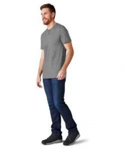 Smartwool M's Merino Hemp Blend Short Sleeve - Gray Heather