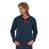 Patagonia M's Micro D® Snap-T® Fleece Pullover - New Navy W/Classic Red Sweaters