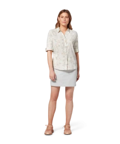 Royal Robbins W's Expedition 3/4 Sleeve - Creme Zephyr Pt WOMENS