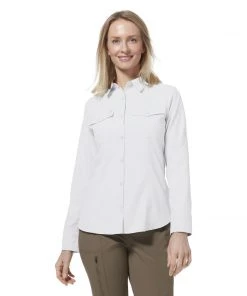 Royal Robbins W's Expedition II Long Sleeve - White WOMENS