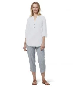 Royal Robbins Oasis Tunic II 3/4 Sleeve - White WOMENS