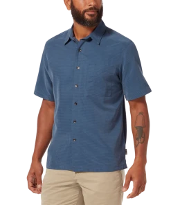 Royal Robbins M's Desert Pucker Dry S/S - Collins Blue