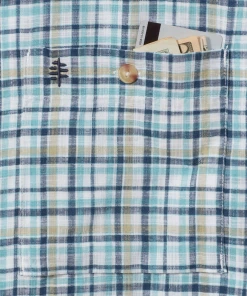 Royal Robbins M's Redwood Plaid S/S - Collins Blue