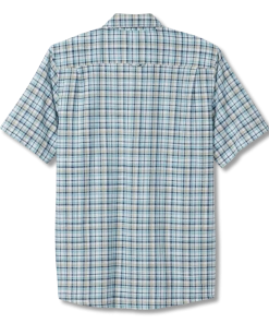 Royal Robbins M's Redwood Plaid S/S - Collins Blue