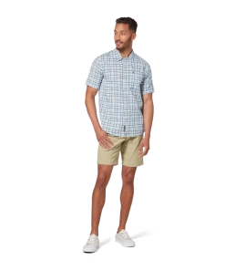 Royal Robbins M's Redwood Plaid S/S - Collins Blue